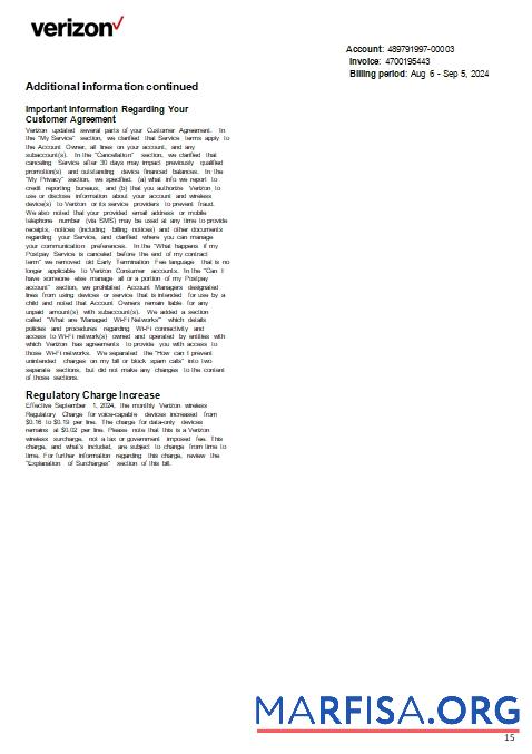 Printable USA New Jersey Verizon utility 15 scr sample